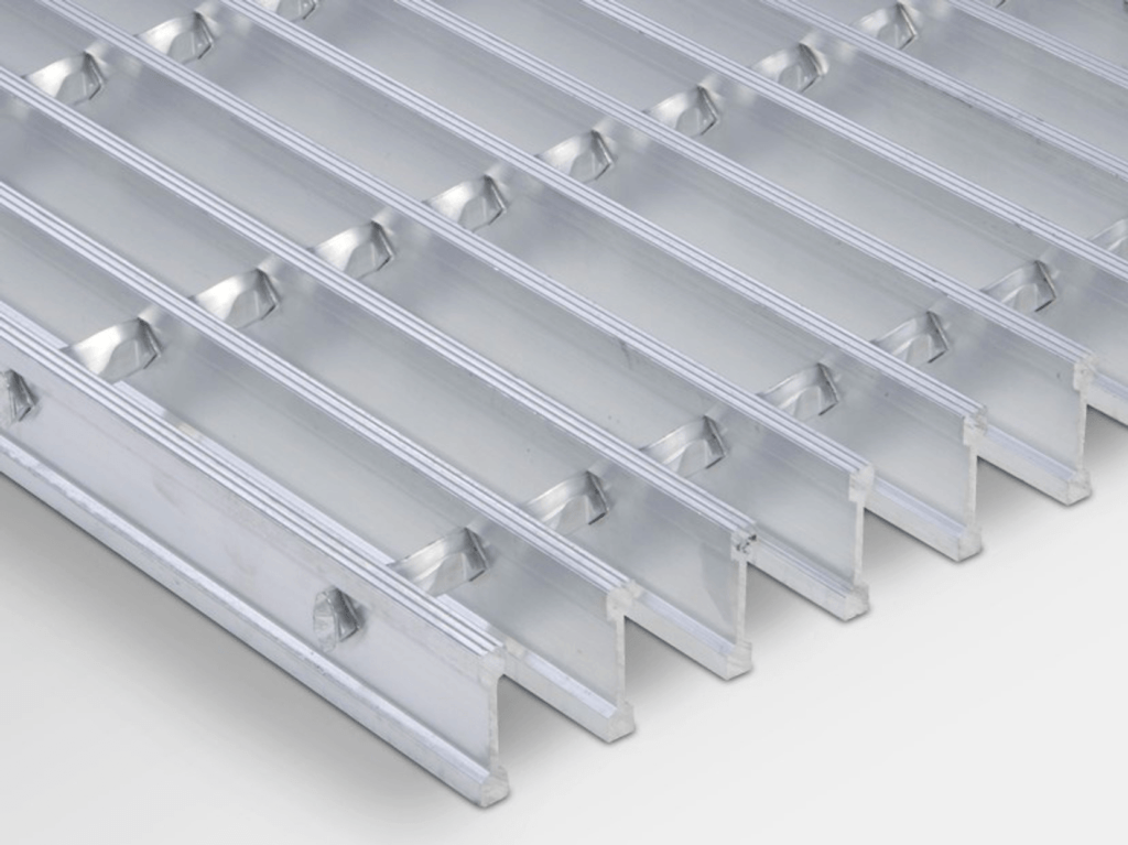 The Close Shoot of I Bar Aluminum Grating