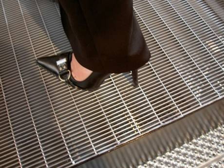 The Heel On The Dense Steel Gratings