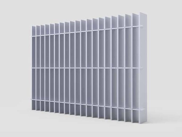 aluminum pressure-locked bar grating