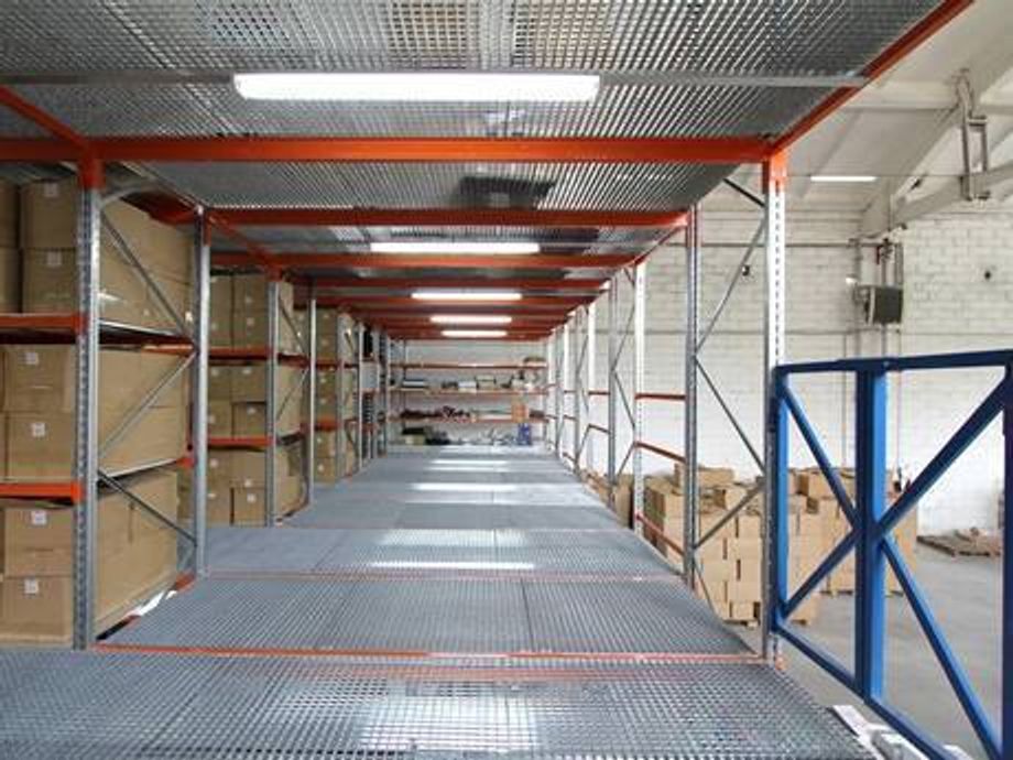The Metal Gratings Platform Of Warehouse