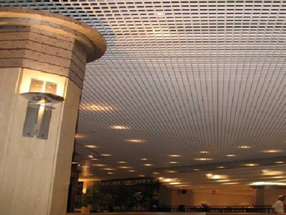 The Mall With Metal Grating Ceiling