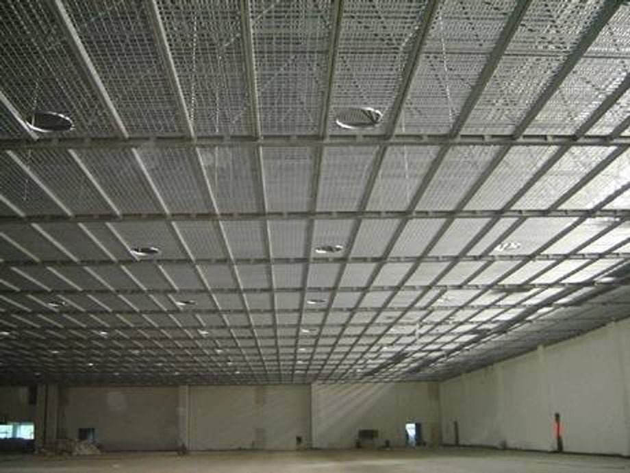 The Warehouse With Metal Grating Ceiling