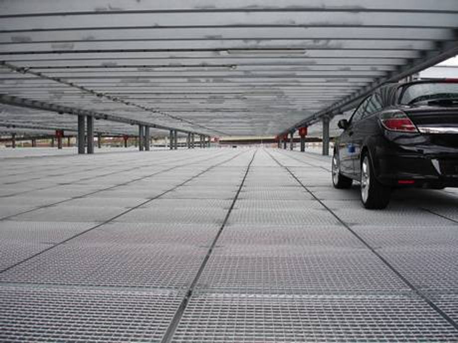 The Port Parking Floor Made By Metal Gratings