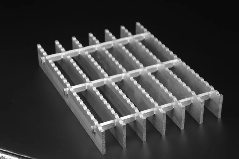 aluminum rectangular bar grating of Serrated surface 19SG4